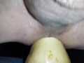 huge vegetable insertion close up