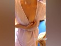 Slutty teen public masturbation in the dressing room, plays with pussy fingers close up