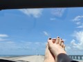 My feet at 7 mile bridge fl