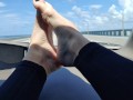 My feet at 7 mile bridge fl