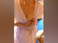 Slutty teen public masturbation in the dressing room, plays with pussy fingers close up