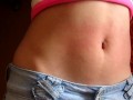 I show my red belly from the torture I received from the red belly game, my stomach inflamed