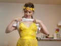 Pixiee Little strips after swallowing all of Chazzy's cum