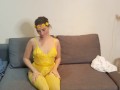 Pixiee Little strips after swallowing all of Chazzy's cum