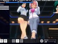 3D HENTAI Two girls jerk off your dick POV