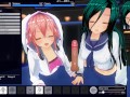 3D HENTAI Two girls jerk off your dick POV