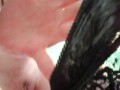 Pissing Through My Dirty Creamy Black Panties