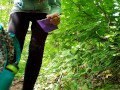 Smoking Hiker Puts On A Menstrual Pad