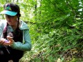 Smoking Hiker Puts On A Menstrual Pad