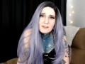 Sexy goth girl joi masturbates and cums hard