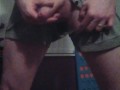 Ripping my cock from my CK boxers and shooting load