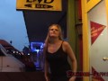 young blonde german girl gets multiple facials in public