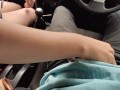 ASIAN COUPLE STOP THE CAR AND FUCK ME HERE. PUBLIC FUCK CUM GETS A CREAMPIE.
