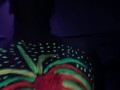 Fucking around with paint and black lights. 