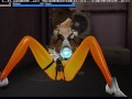 3D HENTAI overwatch Tracer masturbation orgasm