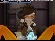 3D HENTAI overwatch Tracer masturbation orgasm