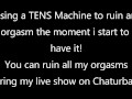 Orgasm Ruined by electro shock - During Live show 09-07-2020