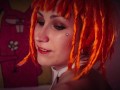 Leeloo fifth element loves cosmic dildos in holes, double penetration deep blowjob and hot cream pie