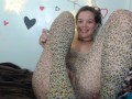 Ripped Nylon Body Stocking Fingering Tease