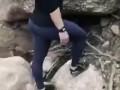 Sexy big ass babe gets fucked in the mountains