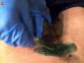the waxing goes too far, it also offers the client an erection that ends with a mega cumshot