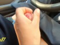 Can't Handle Orgasm and Quickly Squirts Everywhere - Premature Cumshot (Cut scene) Public Dick Flash