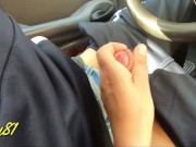 Can't Handle Orgasm and Quickly Squirts Everywhere - Premature Cumshot (Cut scene) Public Dick Flash