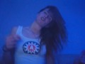 SEXY DANCE WITH HOOKAH SITTING ON SOFA IN BLUE LIGHT