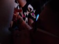 Step-sister making step-brother cum in her mouth