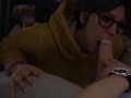 Valerie from Resident Evil Resistance Blowjob with Facial Cumshot