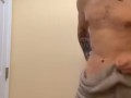 Teen disrobes, jerks off and shows ass