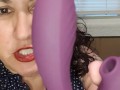 Unedited Tracysdog Dildo Double Stimulation Pussy Clit Sucking Fucking Vibrating Toy Review