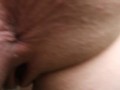 Upskirt POV outdoor public flashing, pissing & pussy play in woods on public hiking trail