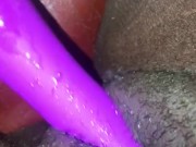 Playing with my hairy pussy 