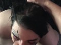 Goth BBW Gets Her Face Fucked