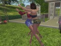 Pantyhose Neighbors Catfight Phantasy