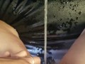 Horny pissing around an office
