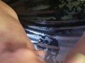 Horny pissing around an office