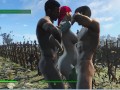 Two guys fuck a pregnant girl in a corn field | fallout 4 sex mod