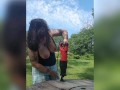 Big Natural Tits Power Tools - Off Grid Construction Projects Outside Topless
