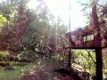 Horny Outdoor Treehouse Masturbation with Glass Dildo