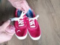 Cum on her red Keds