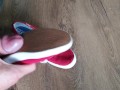 Cum on her red Keds