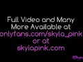 Skyla Pink anal plug long tail pussy close up July 2020