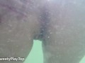Girl really farts underwater