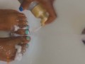 Alexa’s Mood changing polish and foam