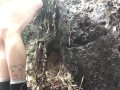 Nature pee in public in my yard! Public piss