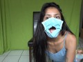 Covid 19 Glory Hole Masked Blowjob during Quarantine (Oral Creampie)