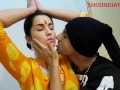 Katrina Kaif look a like girl fucked hard by men in Indian Ashram
