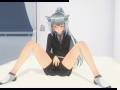 3D HENTAI cute masturbation and cums